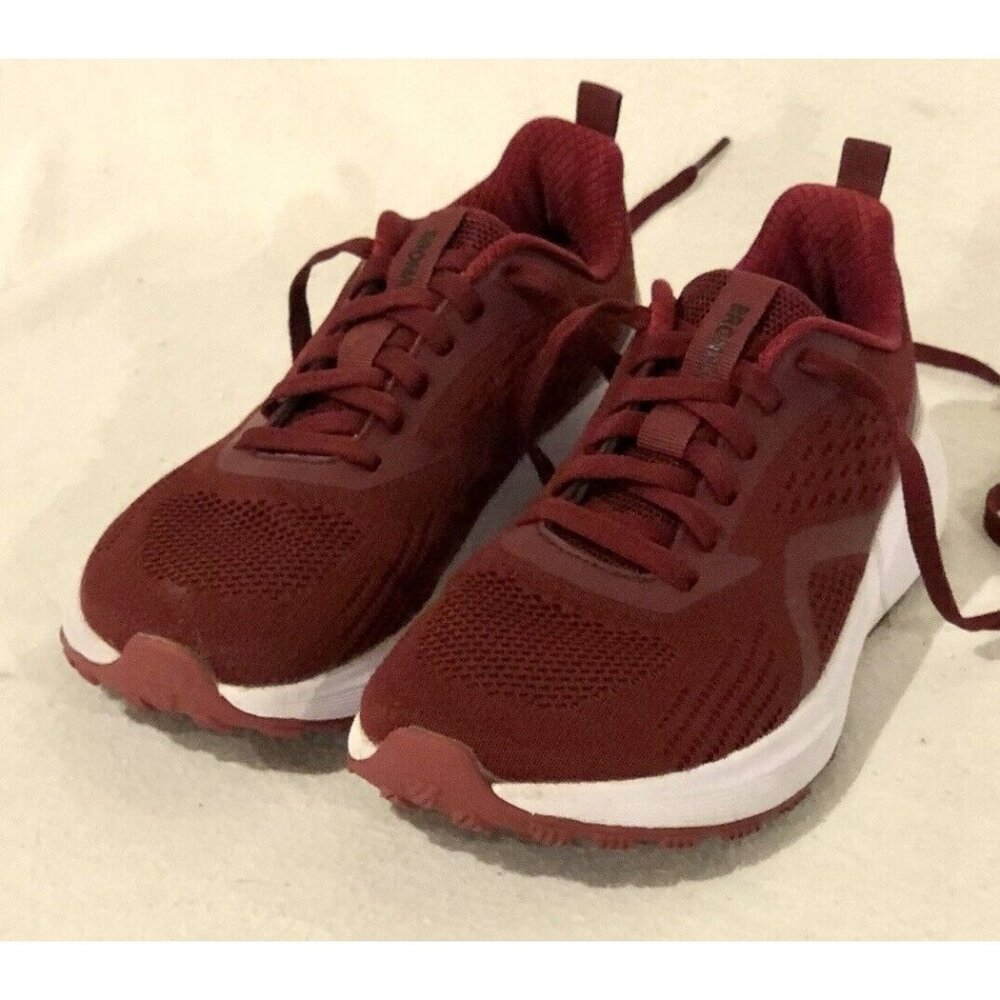 Bronax Mens Supportive Wide Toe Box Red Running Shoes S71 Sz EU40/US 7 GC